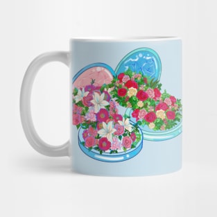 Floral Compact Mirrors Mug